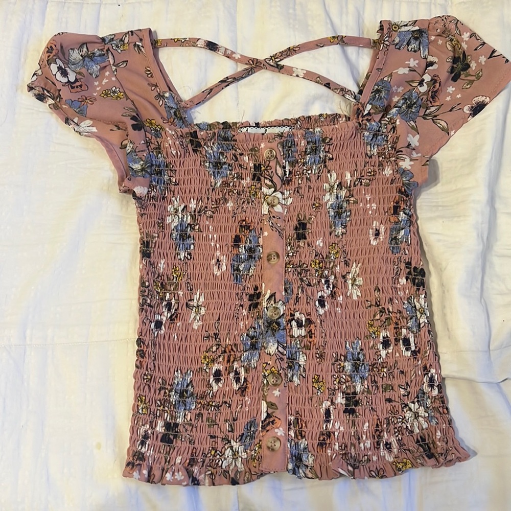 Crave Fame Floral XS Women Tank Top